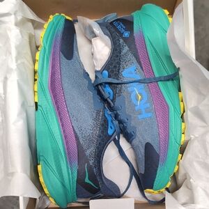Hoka Women's Trail Shoes in Teal, Purple, Yellow, Navy